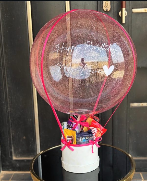 Hot air balloon treat box